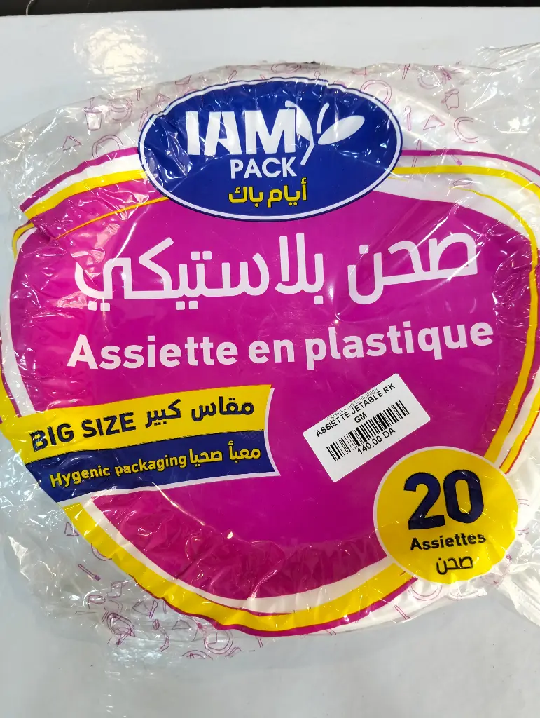 ASSIETTE JETABLE RK GM