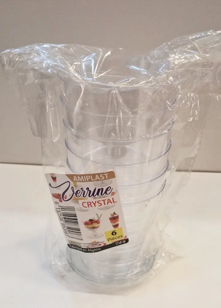 Verrine Rond Avec Couvert 6pcs