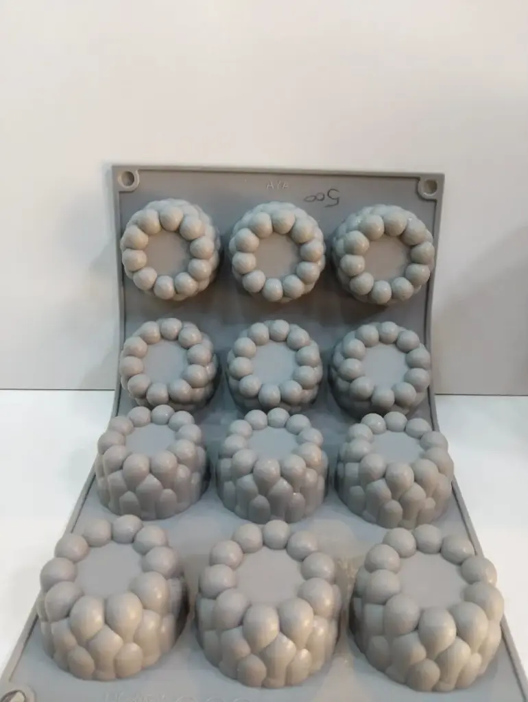 Moule silicone bubbly 12pcs gris