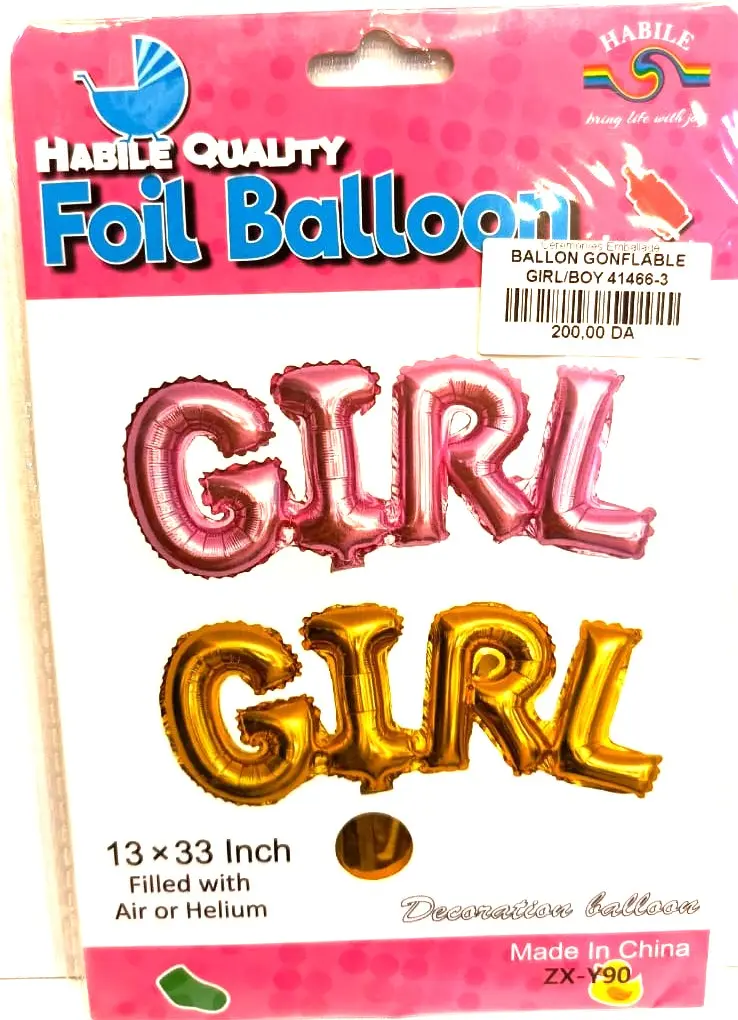 BALLON NAISSANCE GIRL