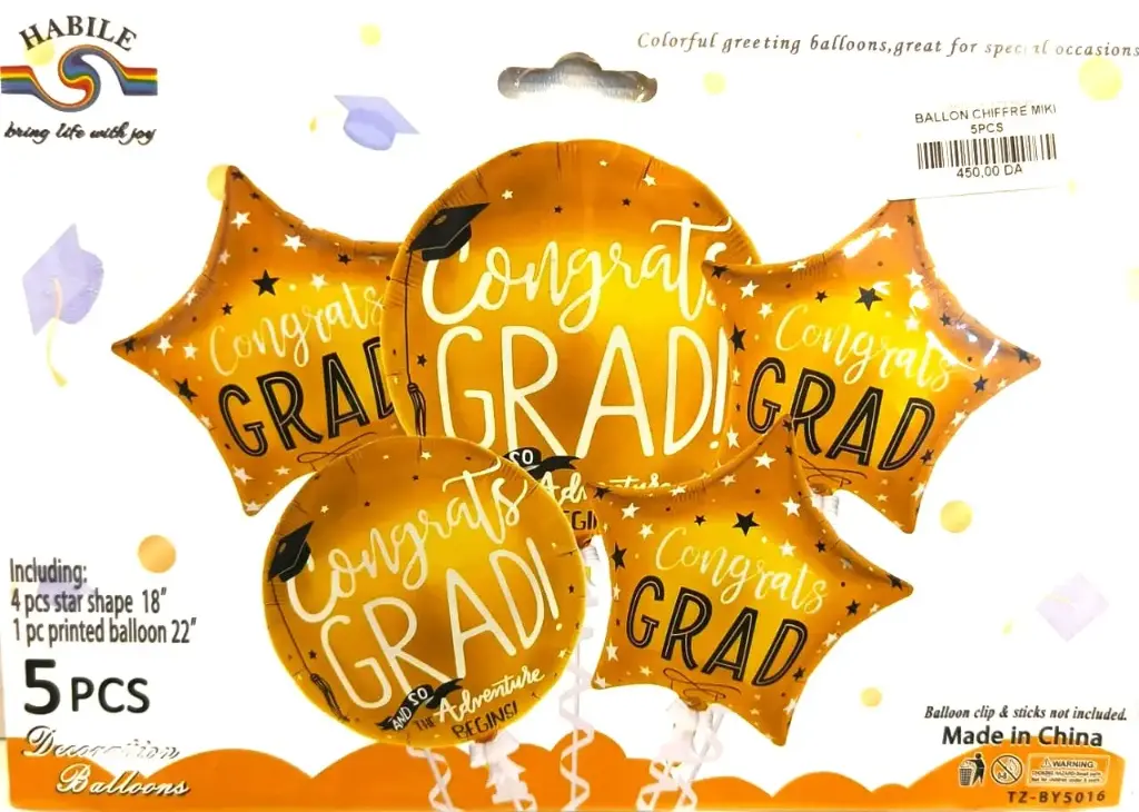 BALLON SOUTENANCE NAJAH 5PCS