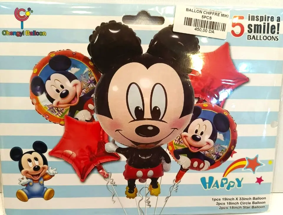 BALLON MIKI MOUSE 5PCS