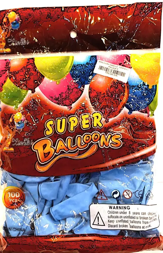 BALLON SIMPLE 100PIECE PAQUET