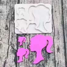 MOULE SILICONE PATE A SUCRE BARBIE