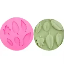 MOULE SILICONE PATE A SUCRE 6FEUILLES