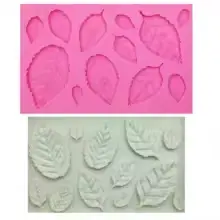 MOULE SILICONE PATE A SUCRE 12FEUILLES