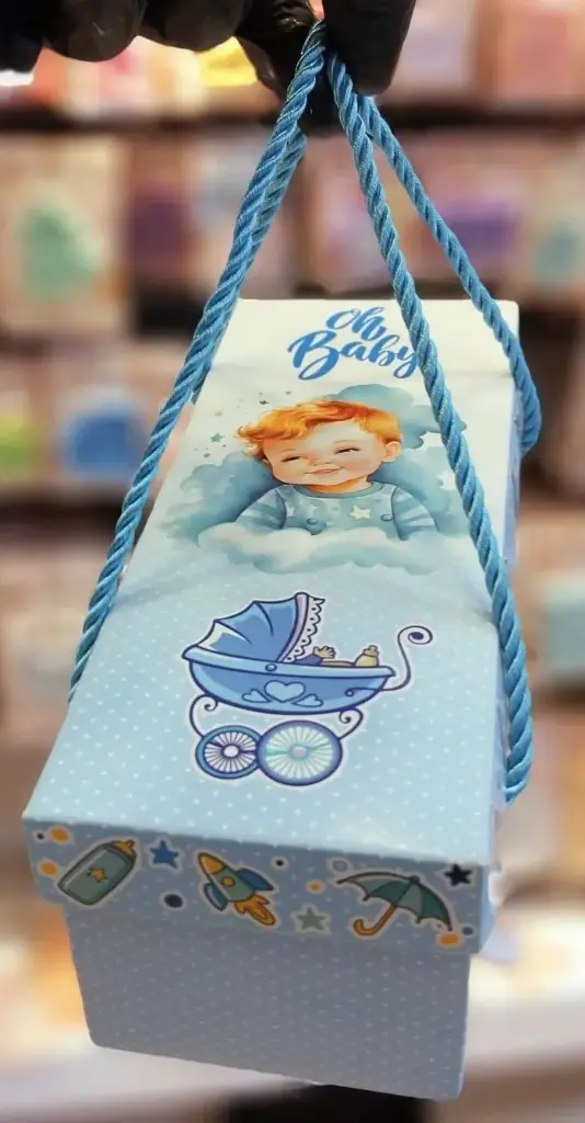 BOITE GATEAU NAISSANCE PANIER