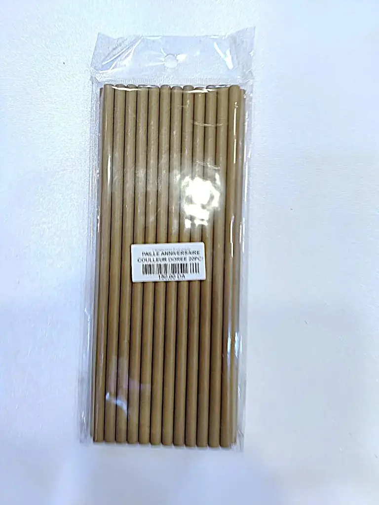 PAILLE ANNIVERSAIRE COULLEUR DOREE 25PCS