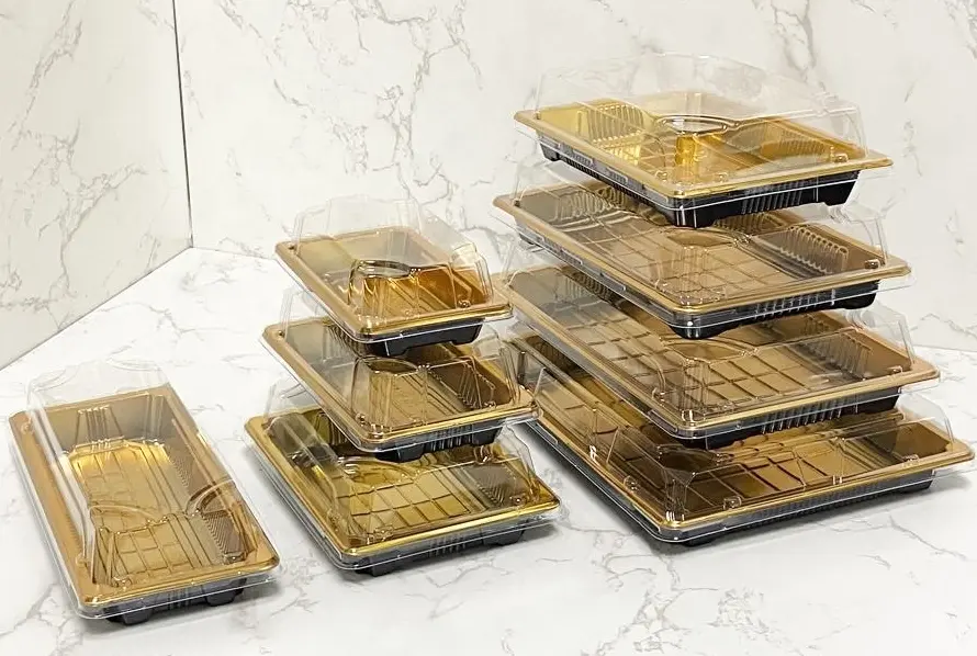 ASSIETTE CARRE/ROND AC COUVERT DOREE 13/13CM