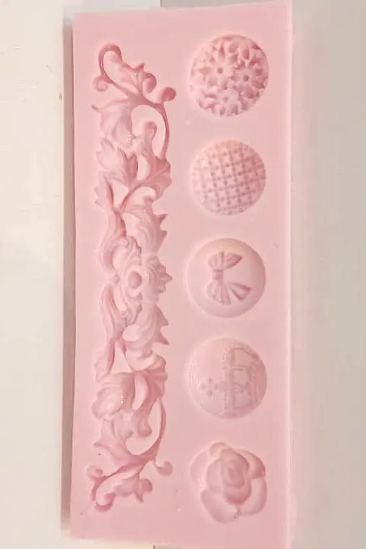 MOULE SILICONE PATE A SUCRE 5 FLEUR TWIL