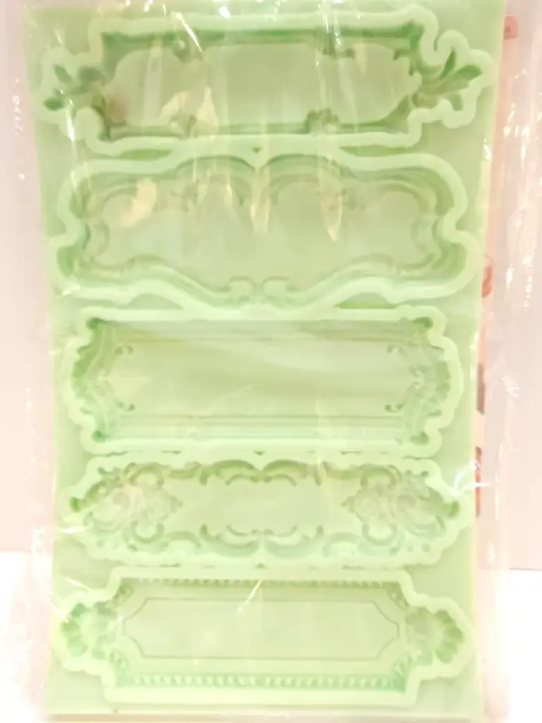 MOULE SILICONE PATE A SUCRE 5CADRES LAYER CAKE