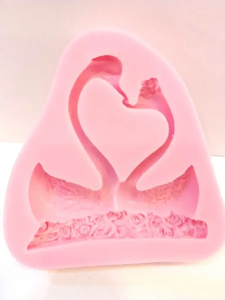 MOULE SILICONE PATE A SUCRE 2 FLAMANT ROSE