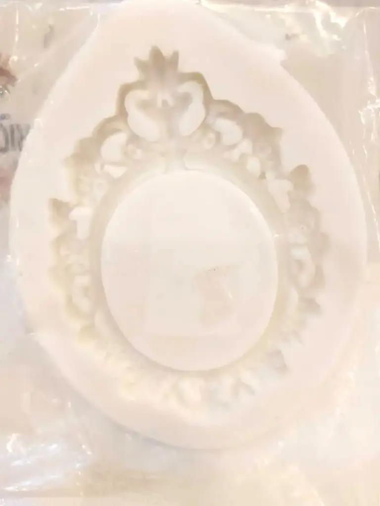 MOULE SILICONE PATE A SUCRE CADRE OVAL