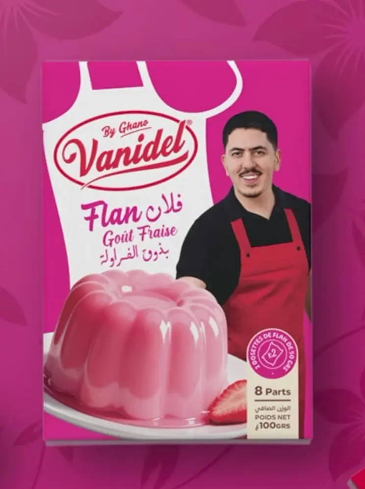 Flan Ghano Fraise 100gr