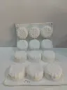 Moule.silicone oreo arabesque 12pcs blanc