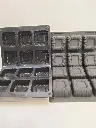 MOULE SILICONE CHARLOTTE CARRE NOIR 12PCS
