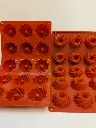 MOULE SILICONE TOURBILLON ROUGE 15PCS