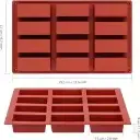 MOULE SILICONE BARRE CHOCOLAT X 12