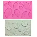 MOULE SILICONE PATE A SUCRE 12FEUILLES