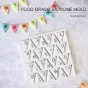 MOULE SILICONE PATE A SUCRE ALPHABET TRIANGLE