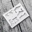 MOULE SILICONE PATE A SUCRE SOUTENANCE CHAPEAU