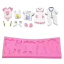 MOULE SILICONE PATE A SUCRE TENUE BEBE