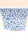 MOULE SILICONE PATE A SUCRE ALPHABET TRIANGLE