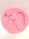 MOULESILICONE PATE A SUCRE ROBE COSTUME