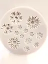 MOULE SILICONE PATE A SUCRE 13 FLEURS ROND